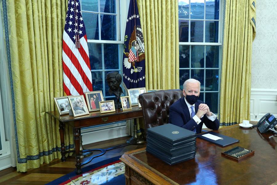 Joe Biden personaliza el Despacho Oval de la Casa Blanca