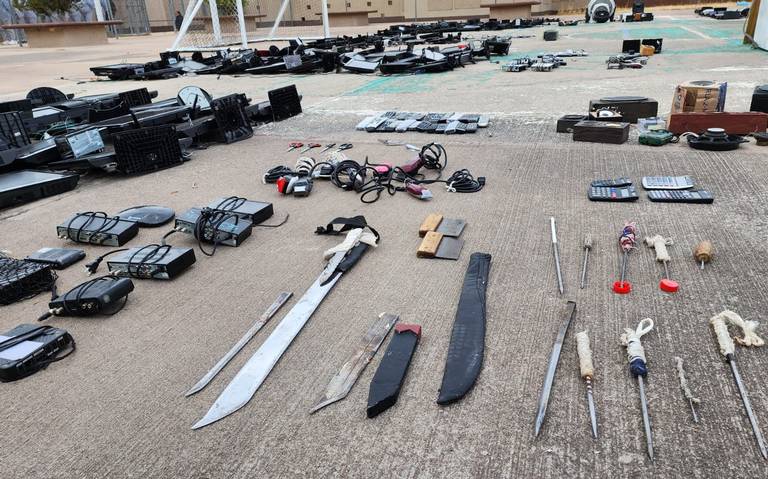 Aseguran mil 400 artículos prohibidos y 23 mil pesos en Cereso 1