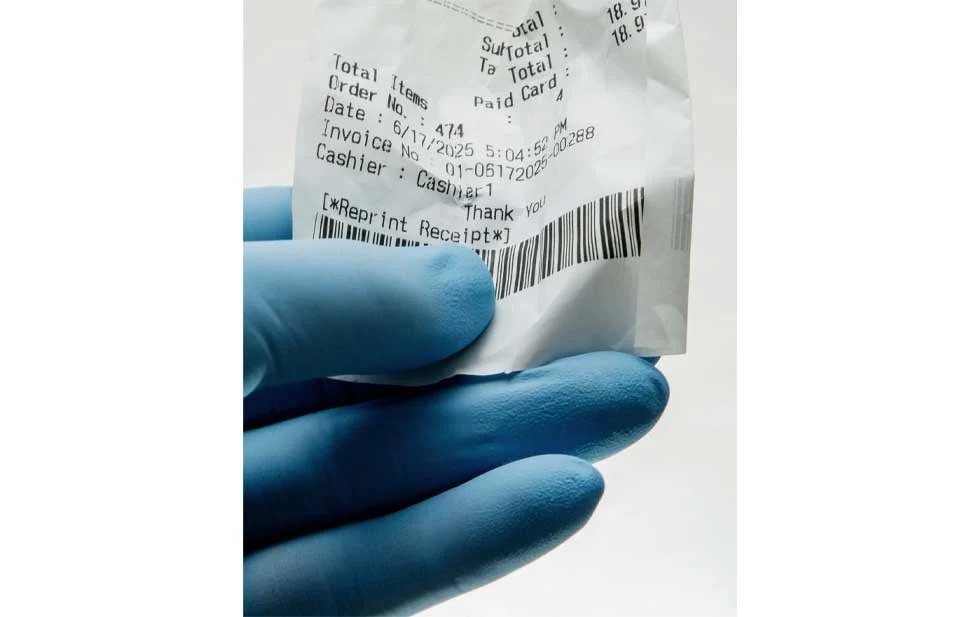 ¿Los recibos de papel son tóxicos?